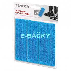 Sada mopovacích polštářků Sencor SVC 0740BL, Sencor SVC 0741YL SVX036BL
